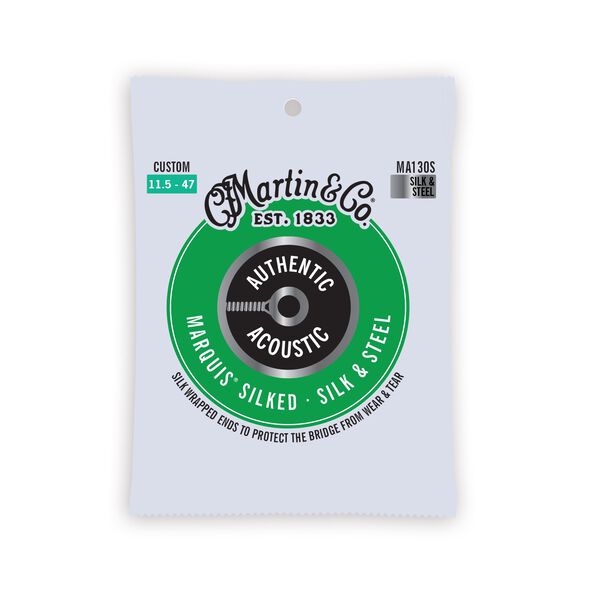 سیم گیتار آکوستیک MARTIN AUTHENTIC MARQUIS SILKED SILK & STEEL 11.5-47