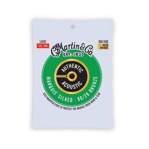 سیم گیتار آکوستیک MARTIN AUTHENTIC MARQUIS SILKED 80/20 BRONZE 12-54