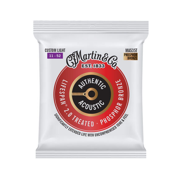 سیم گیتار آکوستیک MARTIN AUTHENTIC LIFESPAN 2.0 PHOSPHOR BRONZE 11-52