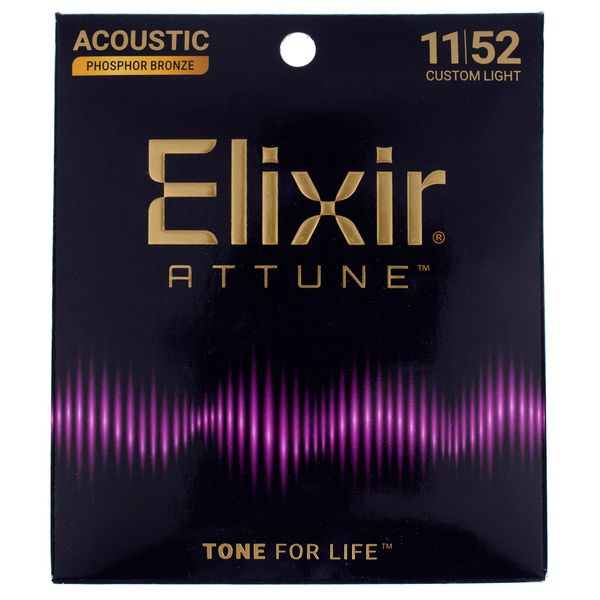سیم گیتار آکوستیک Elixir Attune Phosphor Bronze 11 52