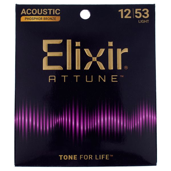 سیم گیتار آکوستیک Elixir Attune Phosphor Bronze 12 53