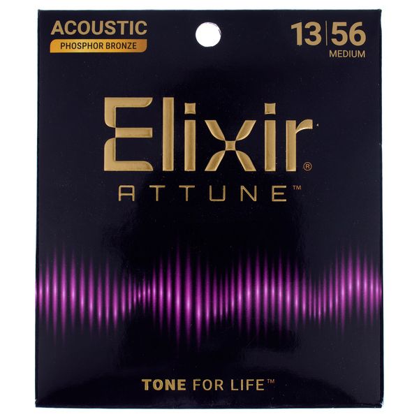 سیم گیتار آکوستیک Elixir Attune Phosphor Bronze 13 56