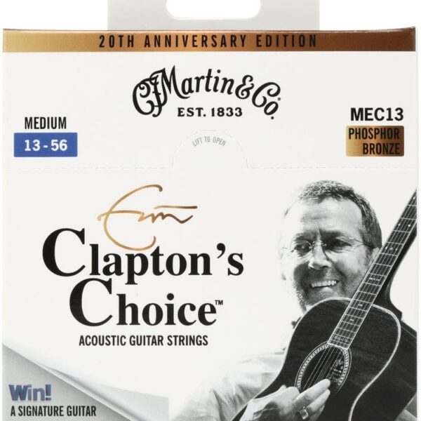 سیم گیتار آکوستیک MARTIN CLAPTON'S CHOICE PHOSPHOR BRONZE 13-56