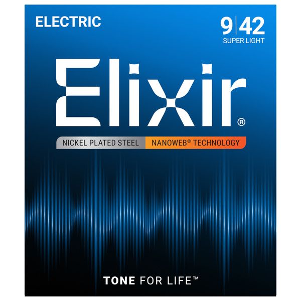 سیم گیتار الکتریک ELIXIR NANOWEB 9-42